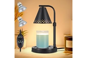 KOBODON Marble Base Candle Warmer Lamp with Timer, Electric Candle Lamp Gifts for Mom Women, House Warming, New Home, Bedroom Decor, Dimmable Wax Melt Warmer for Scented Wax