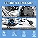 Yosoo 5.2W USB Solar Panel Powered Fan, Mini Portable Fan for Cooling Ventilation Outdoor Home Travelling Camping Chicken House Car Ventilation System, Black 8 Inch