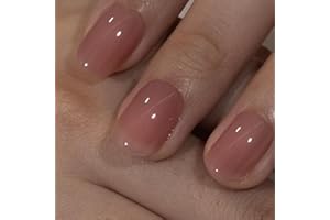 Curvlife Soft Gel Extra Short Press on Nails, 30Pcs Honey Peach Pink Oval Acrylic Fake Nails with Design Full Cover for Women Reusable Nail Kit with Nail Glue Adhesive Tabs