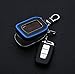 YONUFI Car Key Case Genuine Leather Key FOB Holder Smart KeyChain Cover