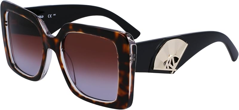 KL6126S 242 Dark Tortoise Sunglasses Woman Acetato, Modified Rectangle, 52