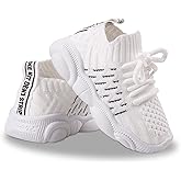 Toddler Baby Girls Boys Tennis White Walking Barefoot Slip on Shoes 18-24 Months Size 5 Wide Toe Box Summer Soft Sole Flexible Dinosaur Cheer Shoes Breathable Outdoor Soccer Rubber Sneakers