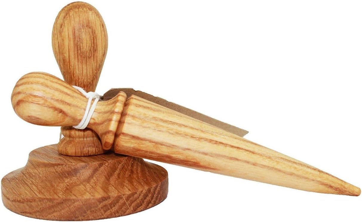Creamore Mill UK Made Oak Gardeners Plant Pot Tamper and Mini Dibber Set