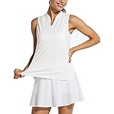 baleaf Women's Sleeveless Golf Tennis Shirts Lightweight Quick Dry V-Neck Tank