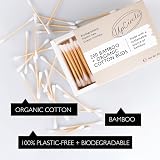 UPCIRCLE Bamboo Cotton Buds 200 Pieces Biodegradable Plastic-Free Eco Friendly view 3