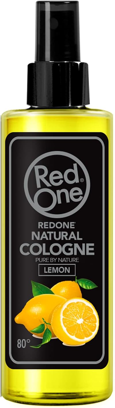 RedOne Barber Lemon Cologne Spray 150ml Men's Aftershave Refreshing Citrus