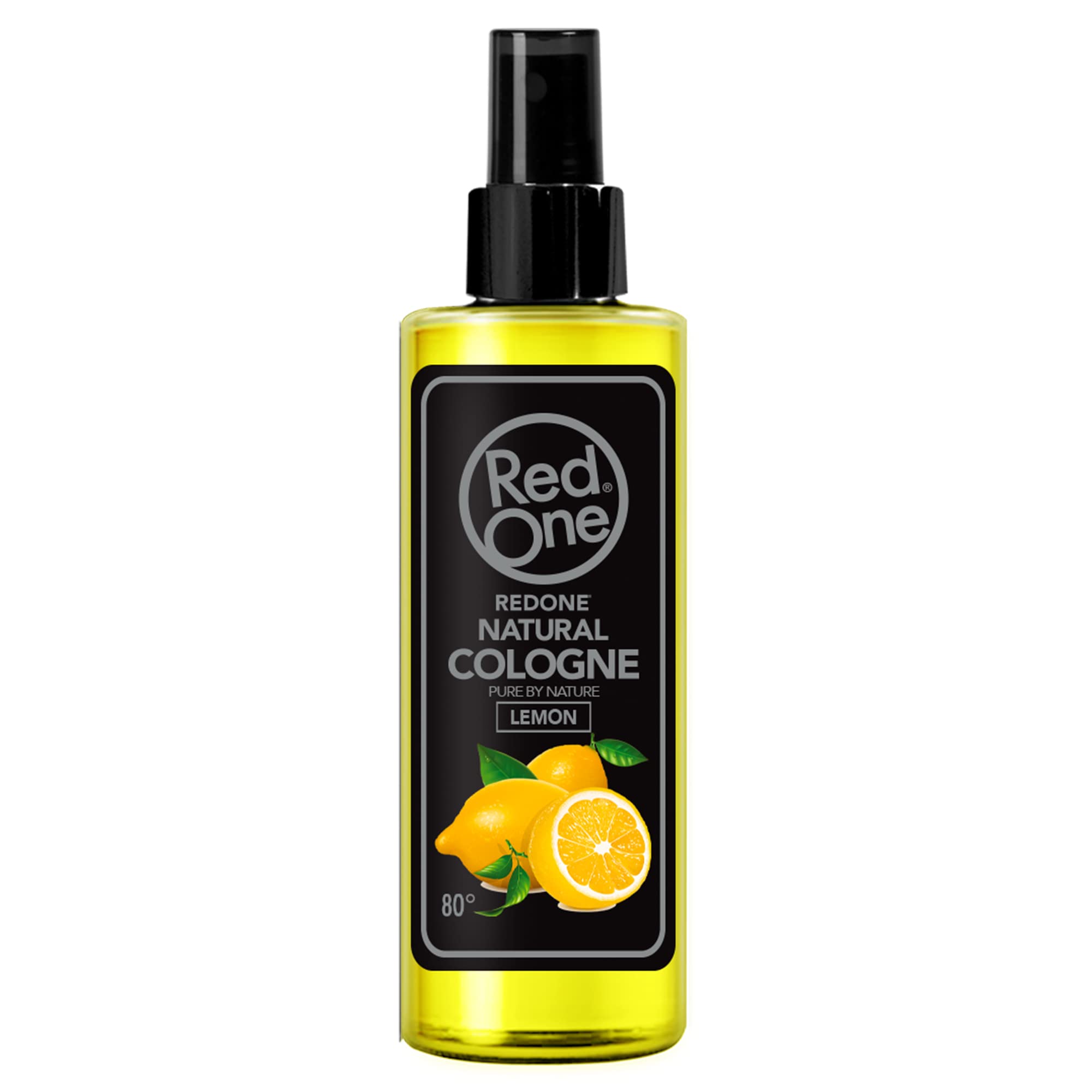 RedOne Aftershave Barber Lemon Cologne Spray 150ml | Refreshing Men’s Cologne with Long-Lasting Citrus Fragrance | Barber Quality After Shave Mist | Cooling & Invigorating Grooming Spray