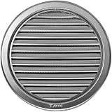 Lüftungsgitter Rund 70 Mm Braun – Mit Insektennetz Für Zuluft/Abluft, Modell T75