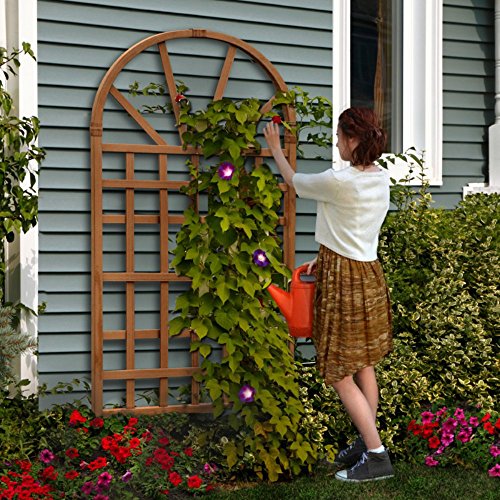 Savannah 39"w x 77"h composite vinyl trellis