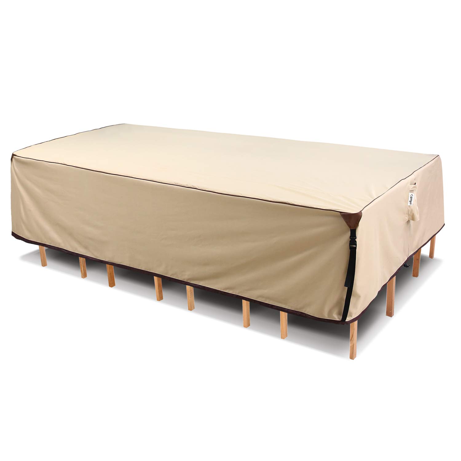 Patio Furniture Covers Waterproof for Outdoor Table, 600D Heavy Duty Tough Oxford Fabric 130x84x28 Inch Rectangular Durable Covers for Dinning Table Chairs Set Yard Sectional Sofa Bench Loveseat