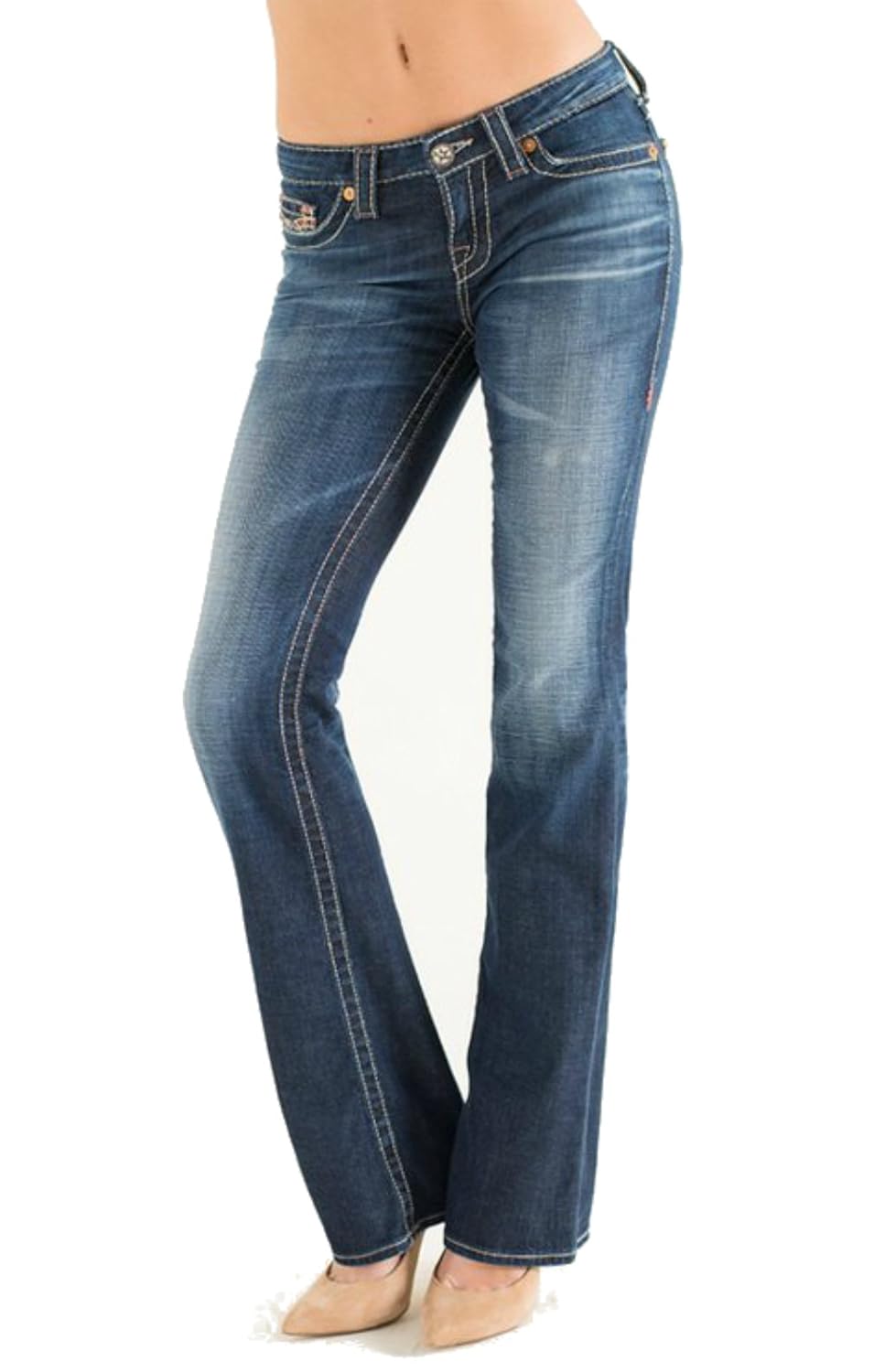 jeans with a star on the back