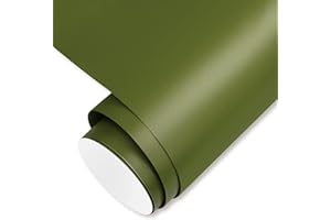 Gatichetta Self Adhesive Vinyl Craft Permanent Vinyl Roll 12" x 10ft for Cricut, Silhouette & Cameo,Matte Olive Green