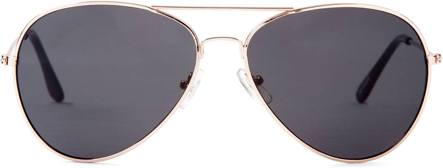 Aviator Black Lens Gold Frame Sunglasses Clothing