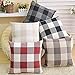 4TH Emotion 22 x 22 Inch Black and White Buffalo Check Plaids Throw Pillow Case Cushion Cover Retro Farmhouse Decoration for Couch Sofa Bed