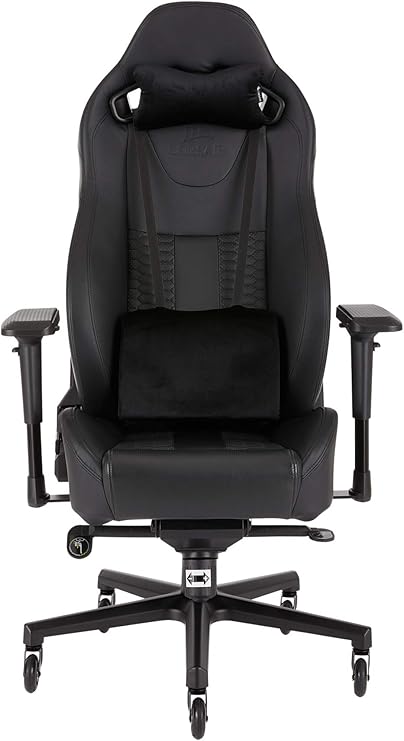 Corsair T2 Road Warrior Kunstleder Gaming Buro Stuhl Einfache Montage Ergonomisch Schwenkbar Verstellbare Sitzhohe 4d Armlehnen Komfortable Breite Sitzflache Mit Hoher Ruckenlehne Schwarz Amazon De Kuche Haushalt