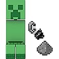 Mattel Minecraft Toys, Creeper Action Figure with Accessory & Portal Piece, Collectible Toy in 3.25-inch Scale