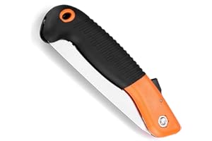 Zerodis 9 Teeth Folding Pruning Saw, Portable Folding Hand Saw with Anti-Slip Handle for Camping, Pruning, Gardening, Clearin