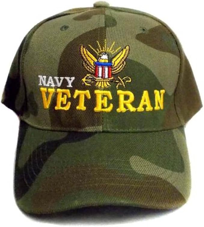 US Navy Veteran Military Baseball Caps Hats Embroidered (7506N51 Z) at