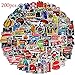 Fashion Supreme and Brand Stickers(200pcs),Decals for Cars Skateboard Motorcycle Bicycle Skateboard Graffiti Patches Stickers for Adults PETYES