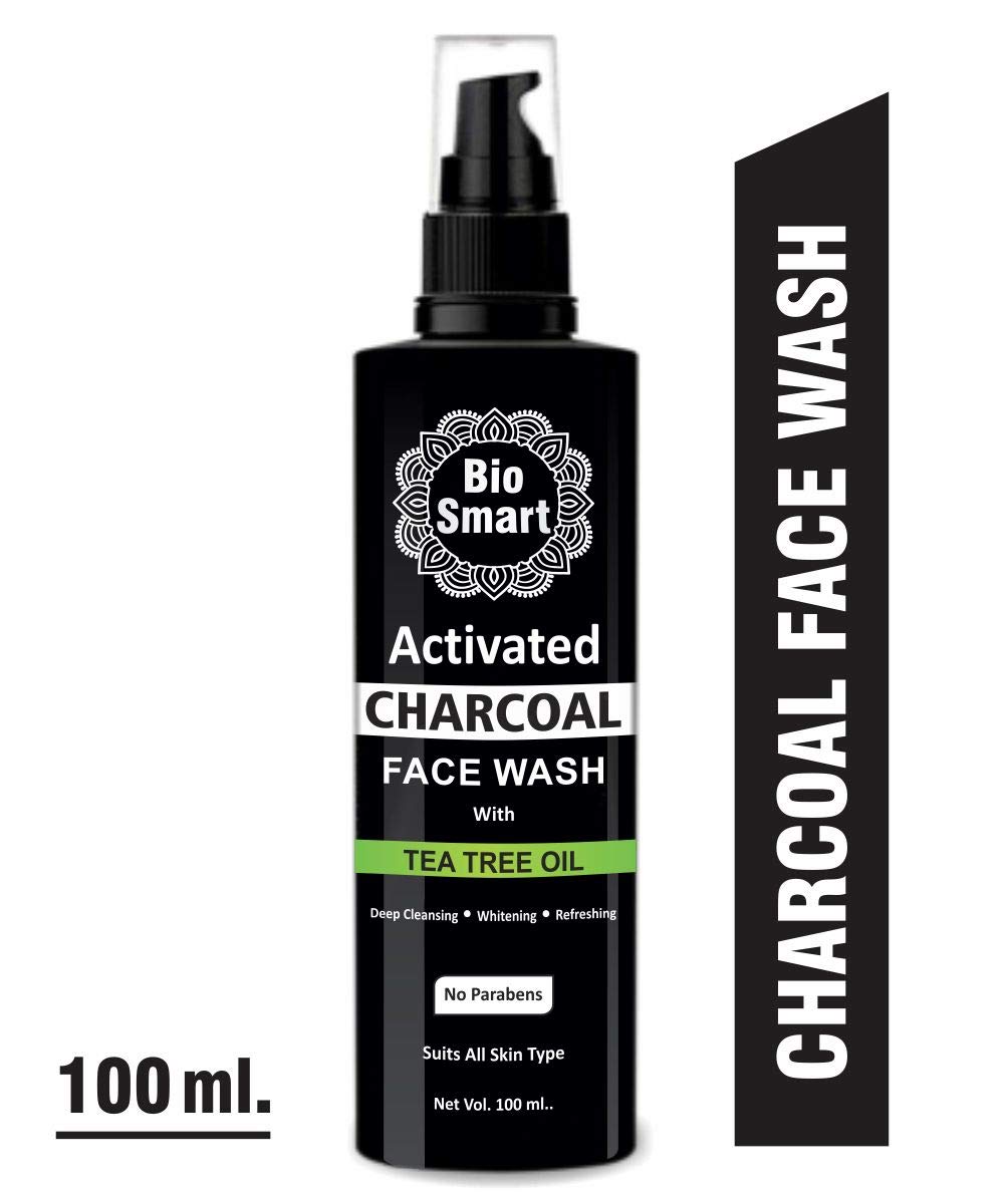 charcoal and tea tree face wash
