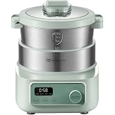 MOKKOM Electric Dough Maker Machine with Ferment,6.34Qt Stainless Steel | 304 Stainless Steel Bowl,Removable Lid,Dough Mixer &amp; Kneading, Electric Dough Proofing Box for Pizza,Bread-Green