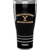 Tervis Traveler Yellowstone Dutton Ranch Triple Walled Insulated Tumbler Travel Cup Keeps Drinks Cold & Hot, 30oz, Stainless Steel