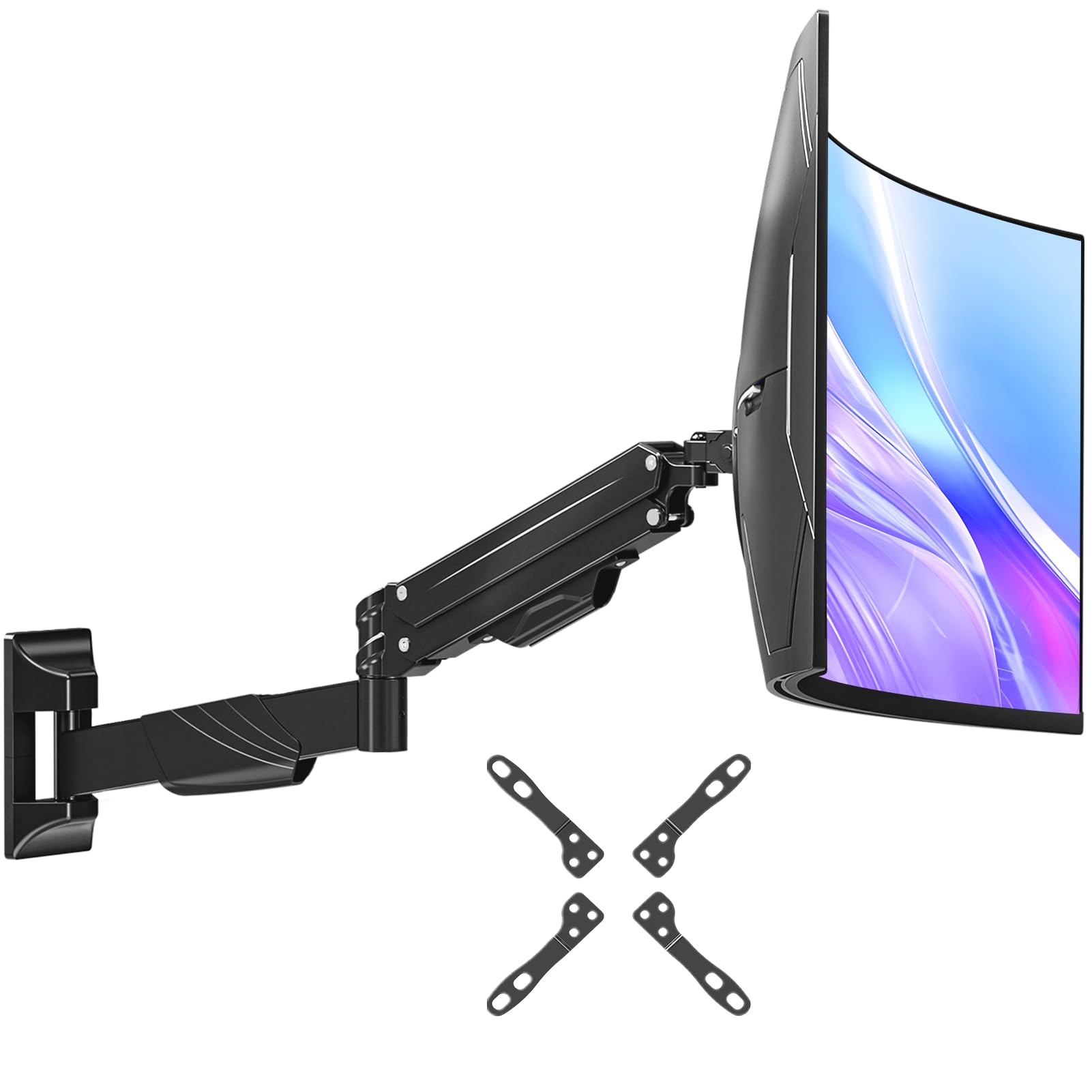 Photo 1 of MOUNT PRO Monitor Wall Mount for 17-43" Ultrawide Screens, Single Wall Mount Monitor Arm Holds up to 33.1 lbs, Full Motion Adjustable Wall Bracket with VESA Extension Kit, VESA Mount Max 200x200mm