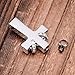 MEMORIALU Cross Dad Urn Necklaces for Ashes Cremation Crucifix Keepsake Memorial Men Stainless Steel Pendant Necklace