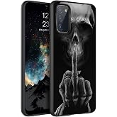 ZOXOHO Case for Samsung Galaxy S20 FE 5G (2020 Release) Case, Slim Anti-Scratch Shock Absorbent Silicone Protective Case Cover for Samsung Galaxy S20 FE 5G, Funny Skeleton Skull