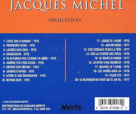 Jacques Michel Migration Amazoncom Music
