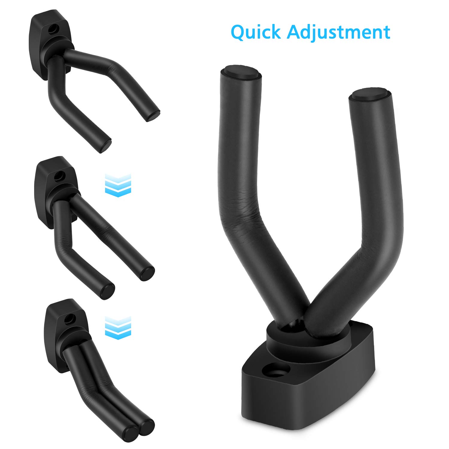 Debonice 4 Piezas Soporte de Pared Para Guitarra negro