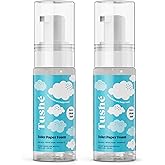 Toilet Paper Foam (2-Pack) – Flushable Wet Wipe Alternative for Sensitive Skin – Unscented, Septic Safe – Aloe Vera, Witch Hazel & Vitamin E – 100ml (3.38 fl oz)