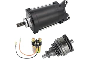 Soarider Starter & Bendix & Relay for Yamaha WaveRunner 95-01 GP800 XA800 RA1100 WVT1100 GP1200 XL1200 SV1200 XA1200, Boat 96-01 EXT1100 EXS1200 EXT1200 XRT1200 XR1800 LST1200 LS2000, 63M-81800-00-00