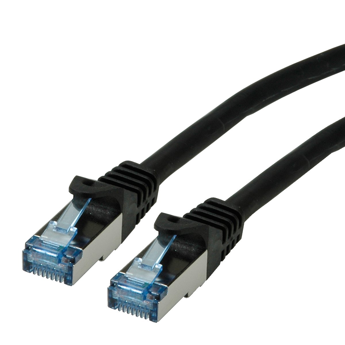 Roline S/Ftp Patch Cable Cat 6A Component Level Lsoh, Black, 10 M