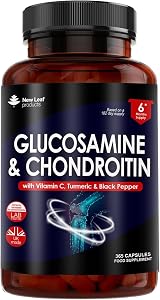 New Leaf Products Glucosamine and Chondroitin High Strength 1100mg 6 Mths