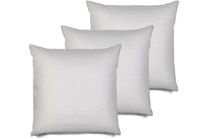 MSD 3 Pack Pillow Insert 30X30 Hypoallergenic Square Form Sham Stuffer Standard White Polyester Decorative Euro Throw Pillow Inserts for Sofa Bed - Made in USA (Set of 3) - Machine Washable and Dry