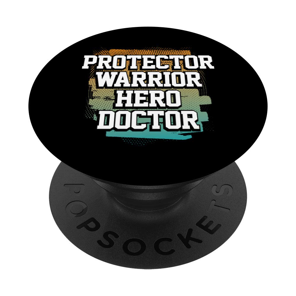 Protector Warrior Hero Doctor Medical Frontline Workers PopSockets PopGrip: Swappable Grip for Phones & Tablets