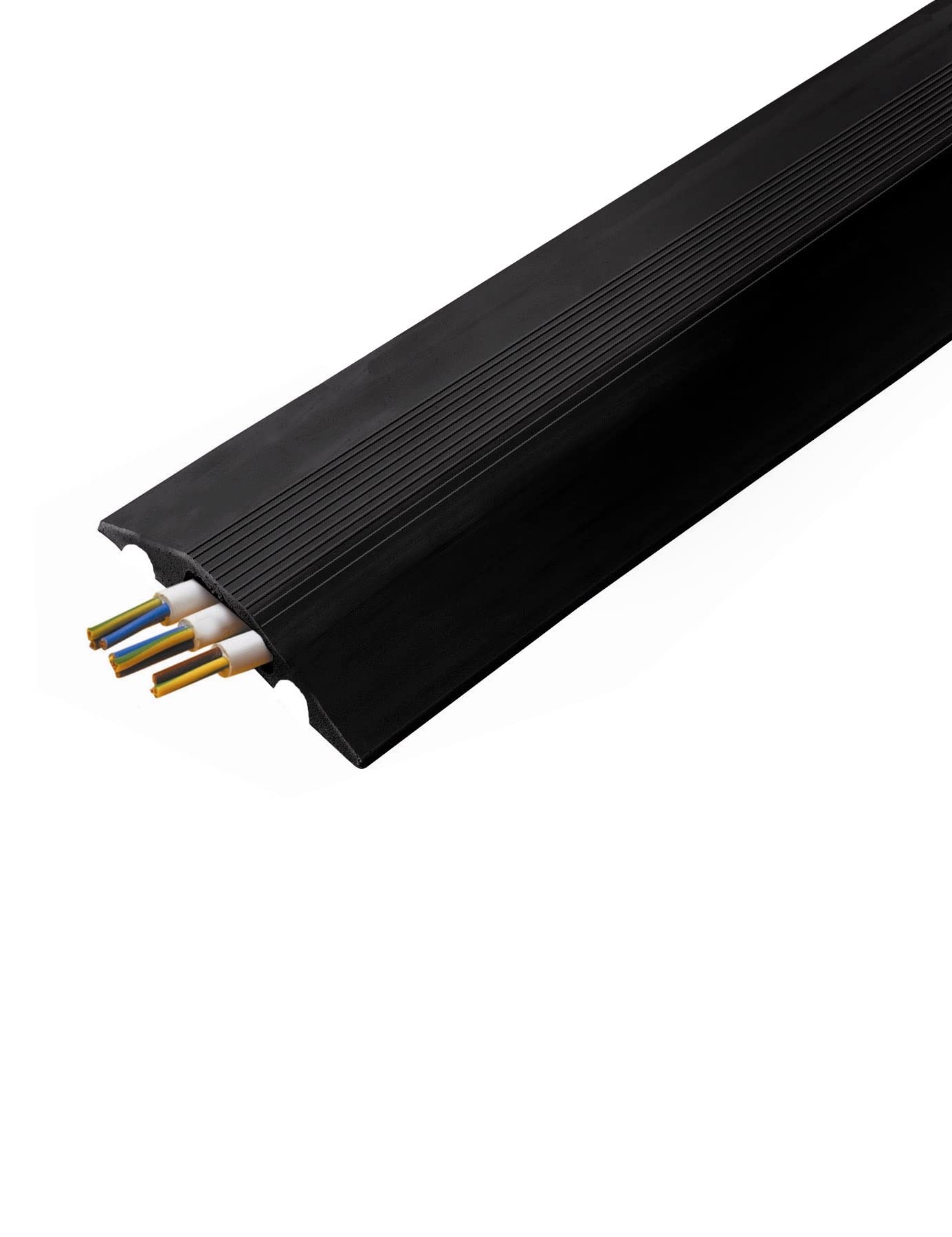 Vulcascot CableSafe Flexible Split Base Cable Protector Type RO7-B Black 1 Metre