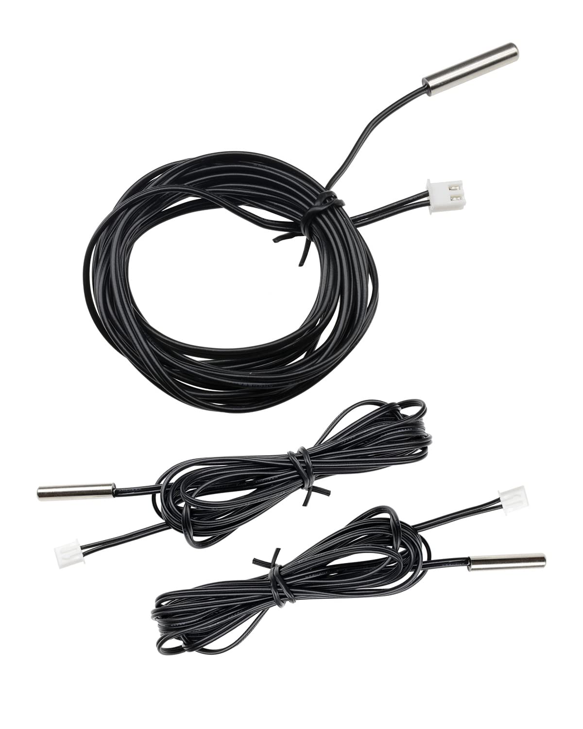 Photo 1 of diymore 10K Temperature Sensor Probe 10K 2Meter Temperature Probe,3PCS Stainless Steel 3950 NTC Waterproof Temp Sensor Probe, Digital Temperature Transmitter Extension Cable