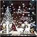 White Reindeer Snowflake Christmas Tree Wall Sticker Home Decor Decal for Glasses Shops Window