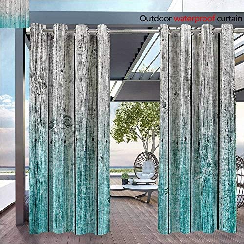 DESPKON UV-Proof Proof Polyester Material Panels Background with Digital TES Effect Country House Bathroom Floor Curtains W72 x L96 INCH