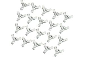 uxcell Wingbolt Butterfly Wing Thumb Hand Screws Bolts M5x10mm 0.8mm Pitch Carbon Steel 20pcs