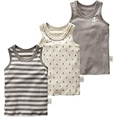 POBIDOBY Toddler Boys' 3 Pack Tank Tops 100% Cotton Sleeveless Undershirts