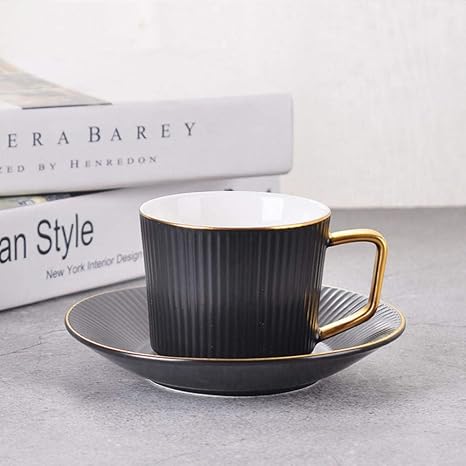 Cappuccino Cups Travel Mug Orility Lovers Coffee Cup Saucers Suit Black White Ceramic Milk Breakfast Muck Tea Scented Tea Cup B 201 300 Ml Amazon De Kuche Haushalt