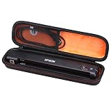 Mchoi Hard Storage Case Fits for Epson Workforce ES-50/ES-55R/ ES-60W/ES-65WR/DS-30/DS-70/DS-80W and Epson RapidReceipt RR-60/70W Portable Document Scanner, Case Only