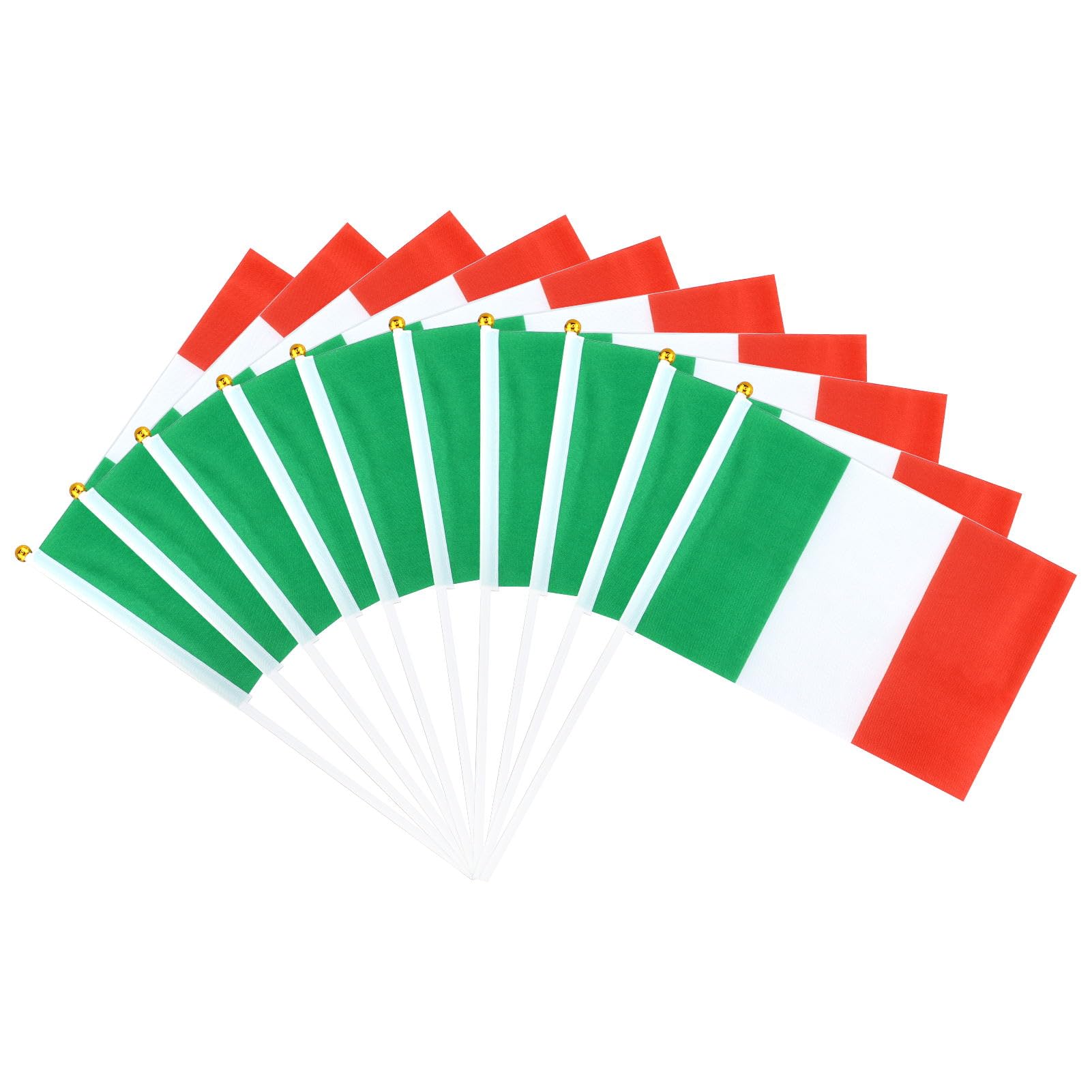 HXMJIED 20Handheld Italy Flag,14x21cm Mini National Pennant Flags,Held Stick Flags,for Women's World - Cup Football 2023,for Euro Football 2024 Party Decorations,Pocket National Flags 2023 Decorations