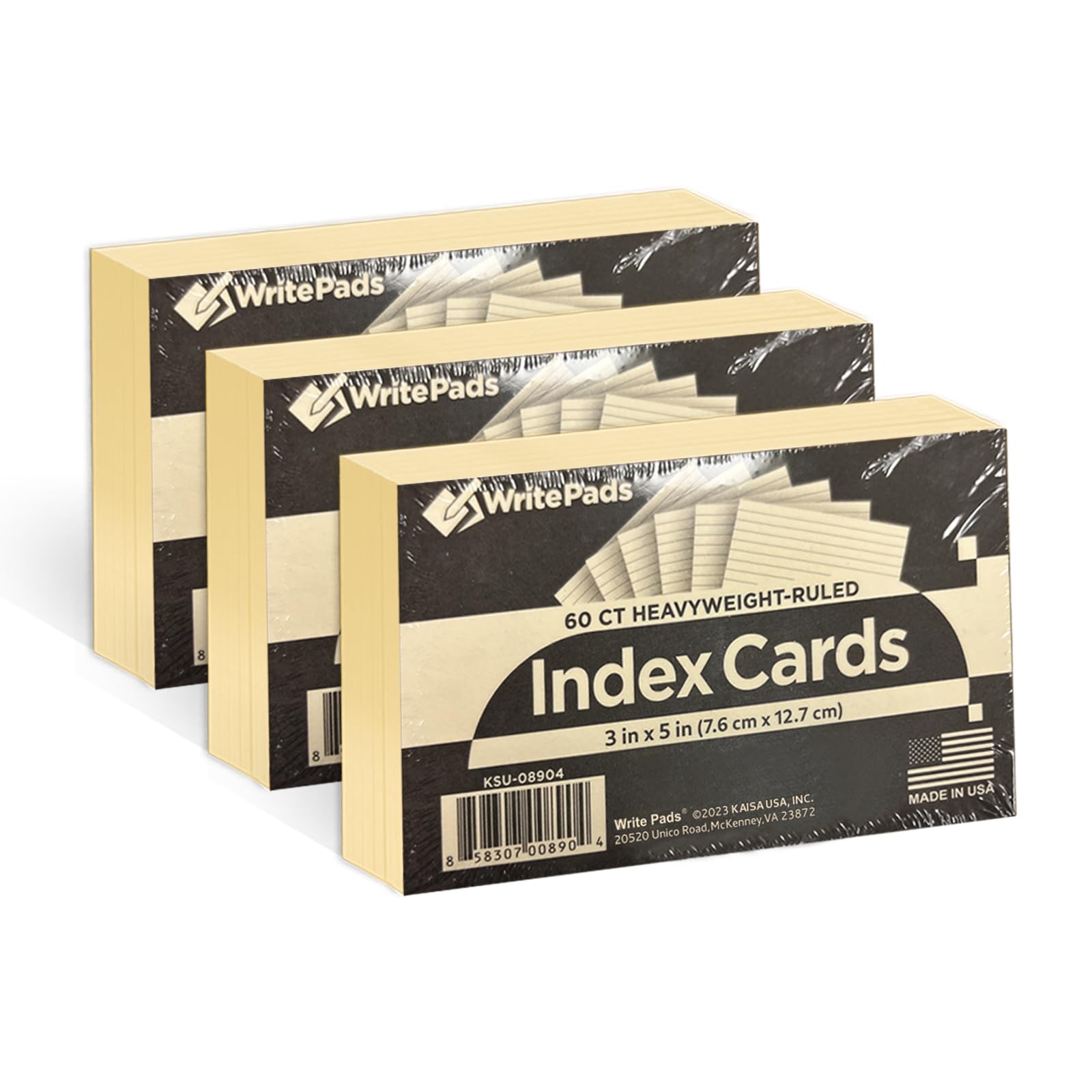 Mua Colored Index Card Heavyweight Flashcards, 3"x5" Index Cards Ruled