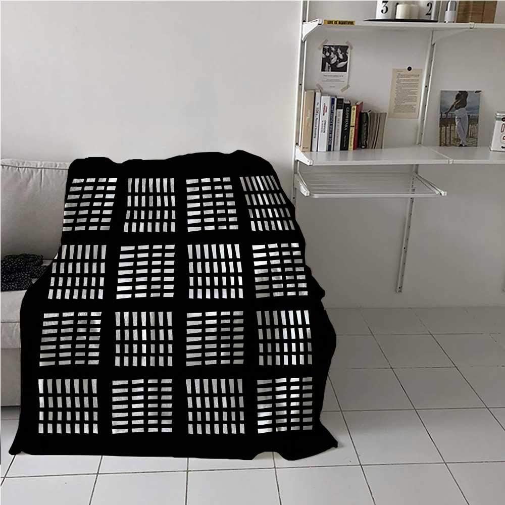 carmaxs Dog Blanket Abstract Couch Blanket for Couch Bed Sofa Dash Line Skyscraper Urban 70 x 90 Inches
