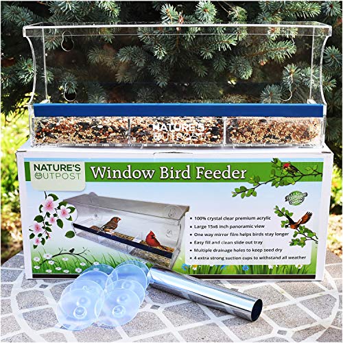 Nature S Outpost Window Bird Feeder One Way Mirror Film