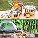 ZDZDZ Camping Cookware 5 Set – Portability Stainless Steel Campfire Cooking Pots and Pans | Combo Kit with Foldable Soup Spoon, Rugged Outdoor 5 Pcs Cook Set for Camping Cookingthumb 1
